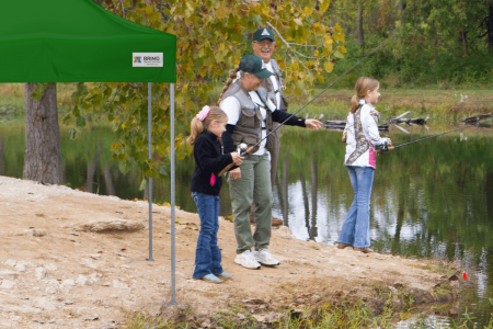 Gazebo per la pesca a forbice